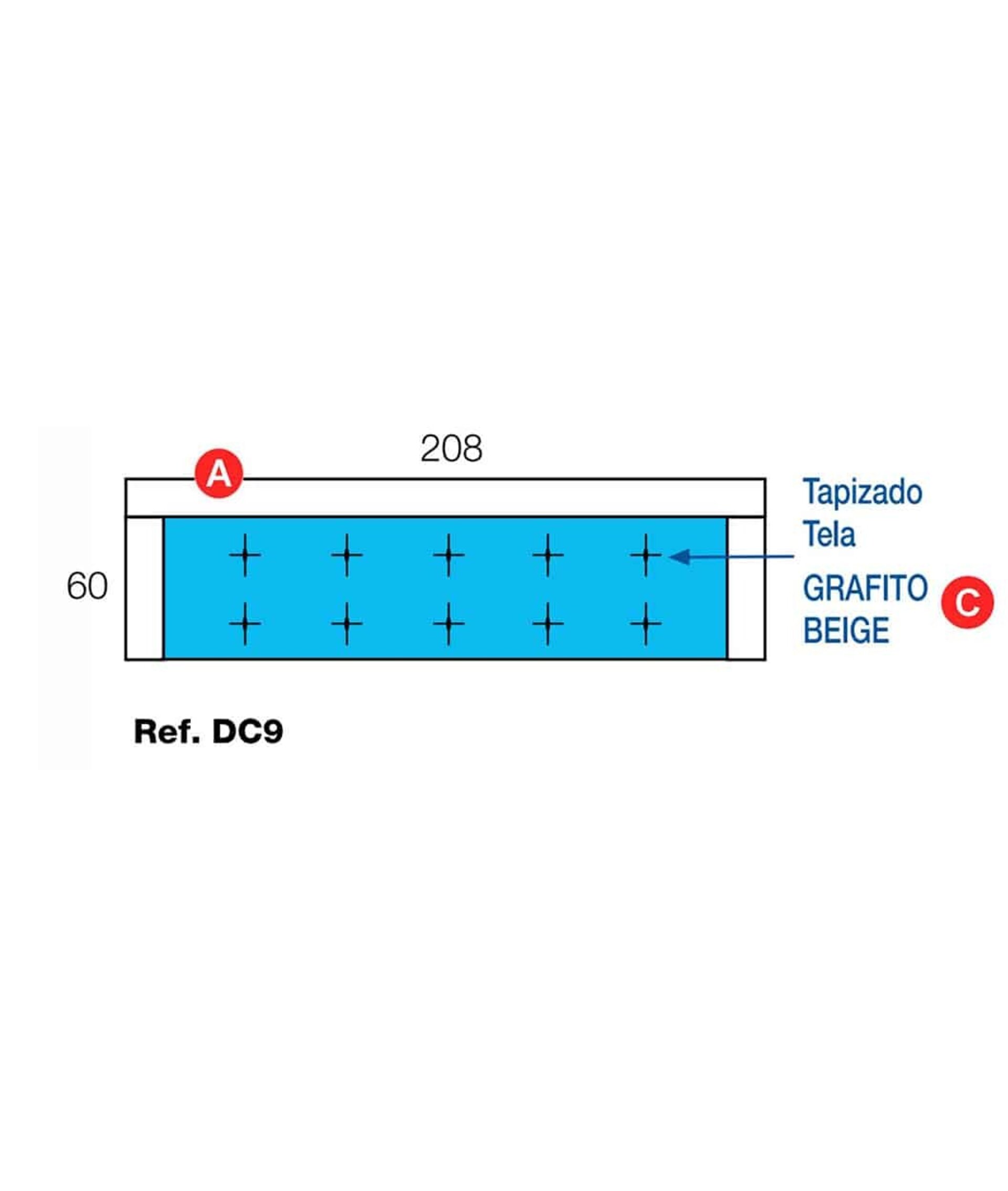 CABECERO 208CM MOD. AD - 4