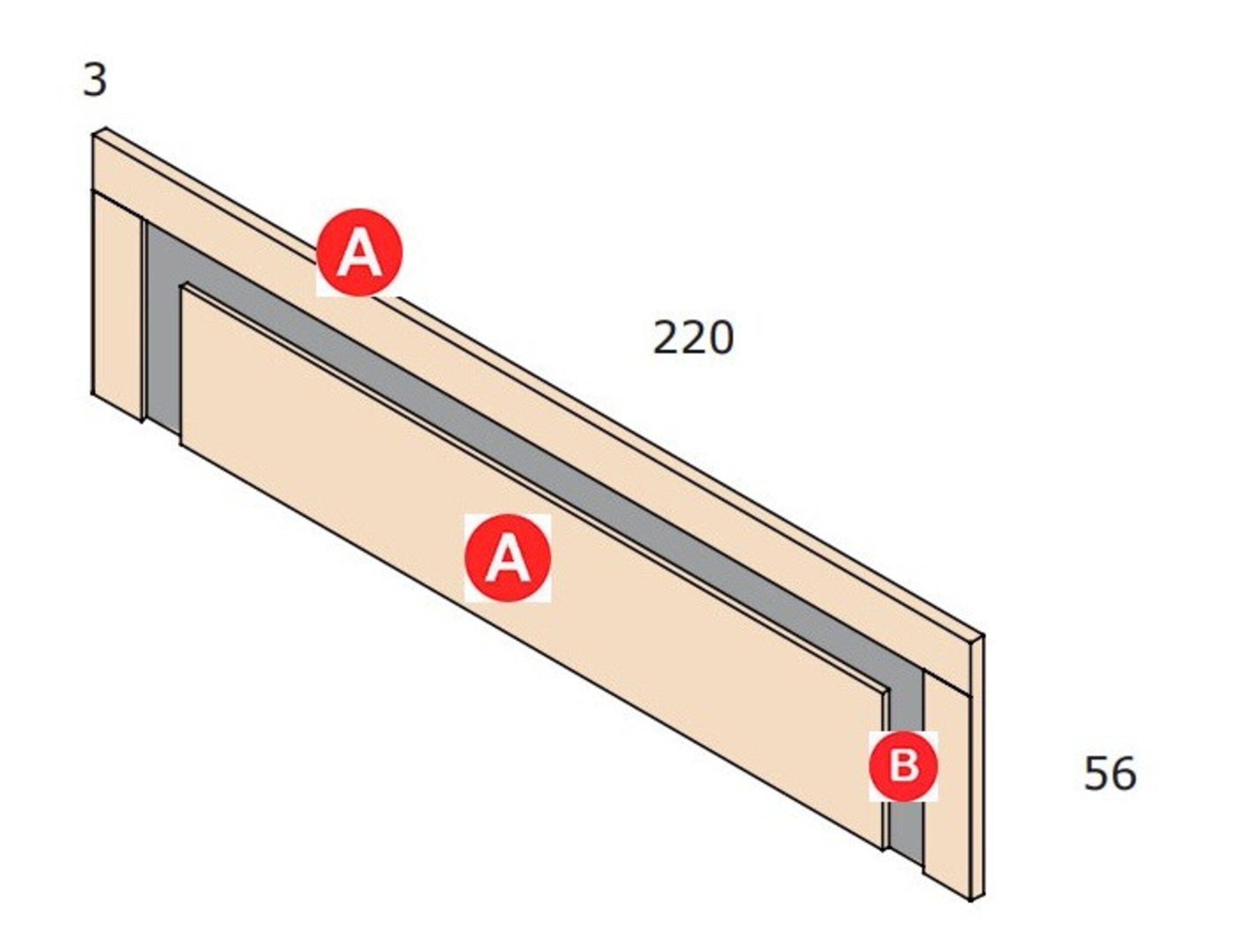 CABECERO 220CM MOD. AR - 4